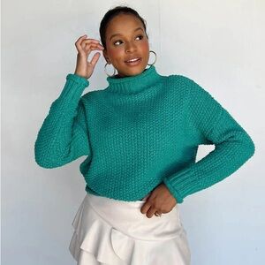 Green Vestique sweater
